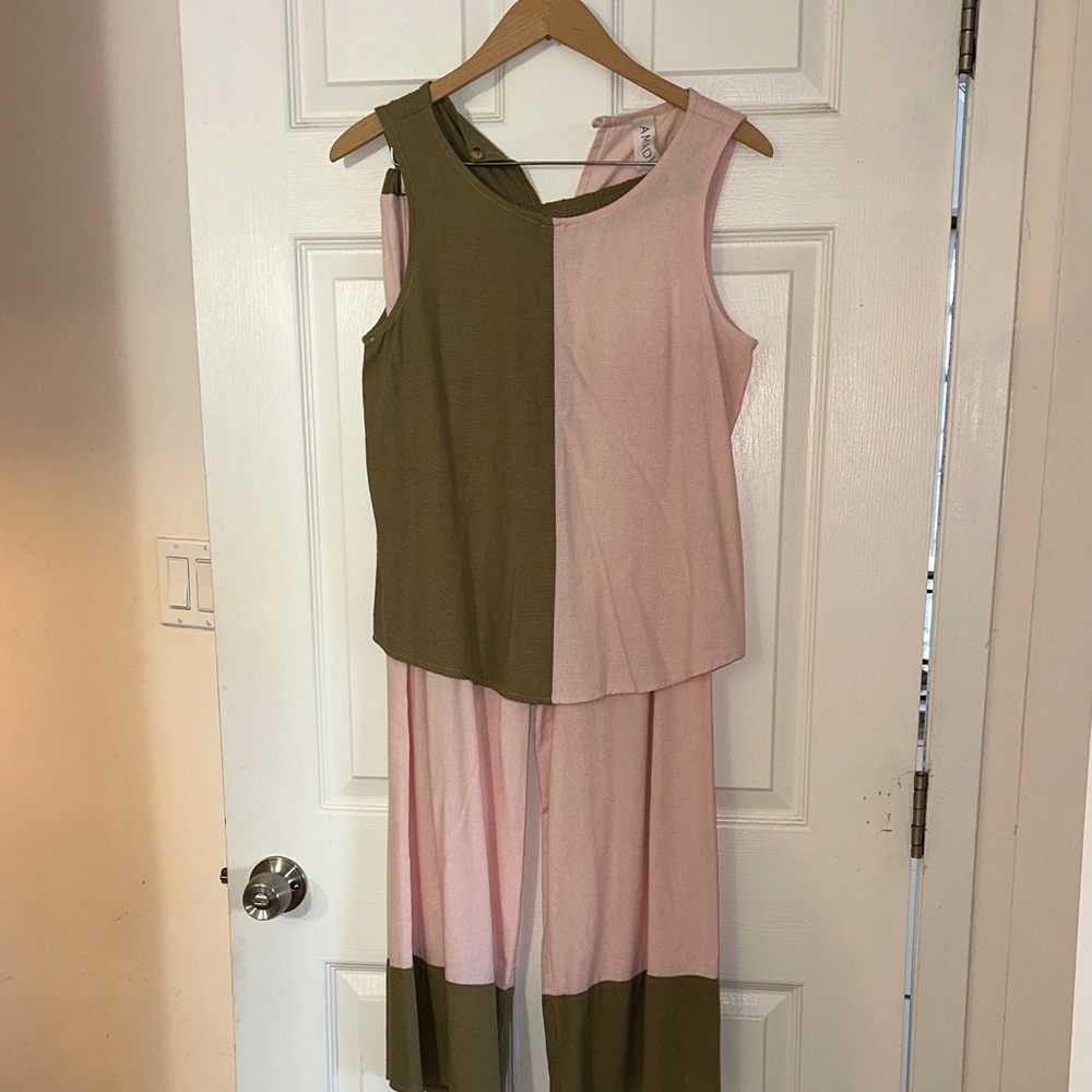 Amadi Anthropology Set, Sleeveless/Wide Leg